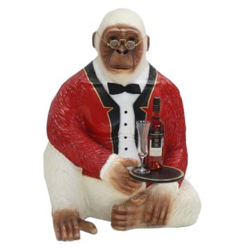 Weißer Gorilla Butler lebensgroß