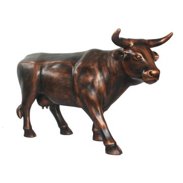 Kuh Bronze lebensgroß