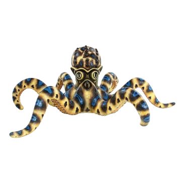 Blauer Oktopus lebensgroß