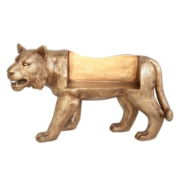 Goldene Tigerbank lebensgroß