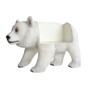 Polarbär Sitz für Kinder lebensgroß