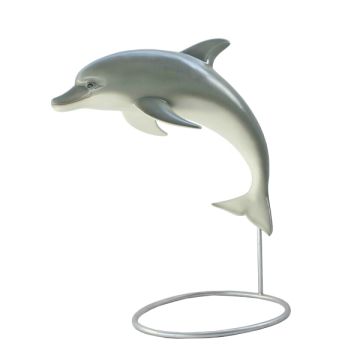 Delfin Fontäne auf Ständer lebensgroß