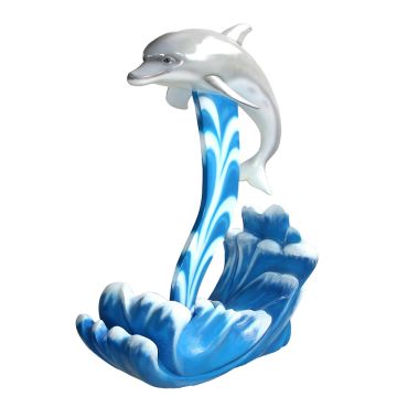 Delfin auf Wellen verkleinert