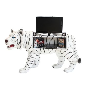 Weißer Tiger Regal lebensgroß