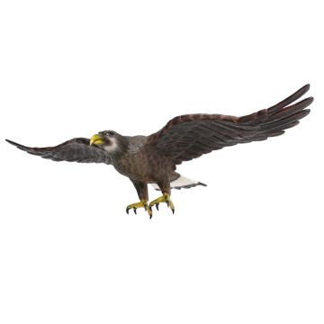 Goldener Adler fliegend Angriffsposition lebensgroß