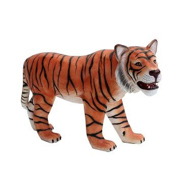 Tiger Blick links lebensgroß