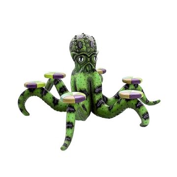 Grüner Oktopus mit 6 Sitzen lebensgroß