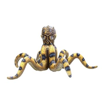Gelber Oktopus lebensgroß lebensgroß