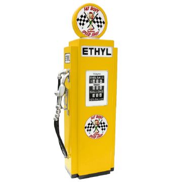 Route 66 Tankstelle Gelb als Schrank verkleinert