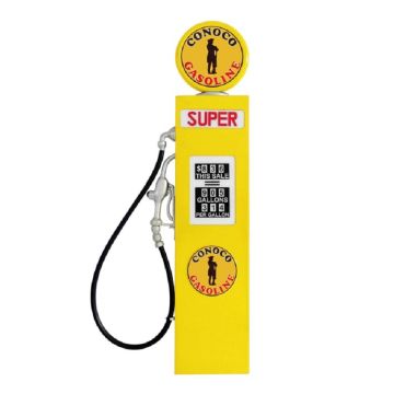 Retro Tankstelle Gelb als Wanddeko verkleinert