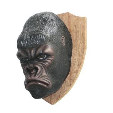 Gorillakopf für Wand lebensgroß