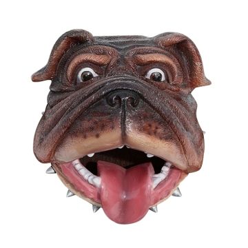 Bulldogkopf lebensgroß