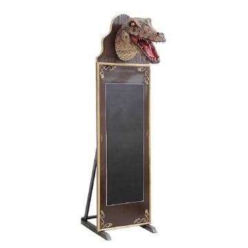 Alligatorkopf Angebotstafel lebensgroß