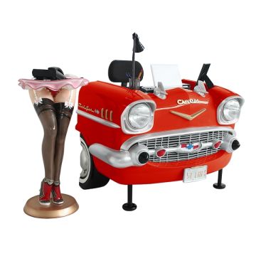 Schreibtisch Chevy Rot verkleinert