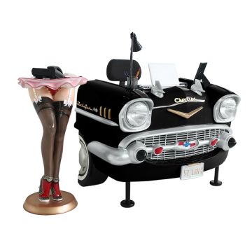 Schreibtisch Chevy Schwarz verkleinert
