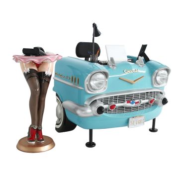 Schreibtisch Chevy Hellblau verkleinert