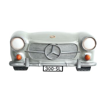 Wanddeko Mercedes Benz Silber verkleinert