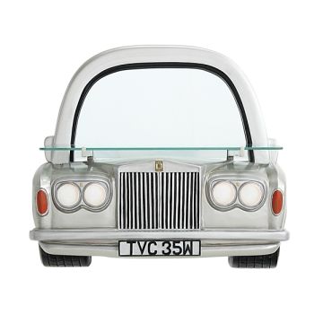 Spiegel Rolls Royce Silber mit Regal verkleinert