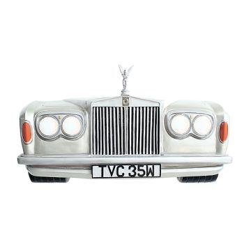 Wanddeko Rolls Royce Silber groß verkleinert