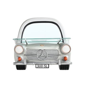 Spiegel Mercedes Benz Silber mit Regal verkleinert