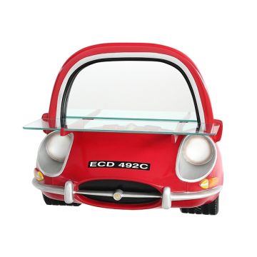Spiegel Jaguar Rot mit Regal verkleinert