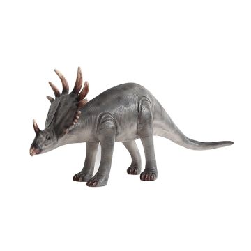 Dinosaurier Triceratops klein grau lebensgroß
