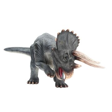 Dinosaurier Triceratops mittel grau lebensgroß