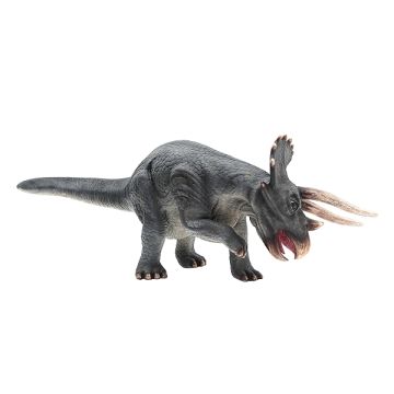 Dinosaurier Triceratops grau lebensgroß
