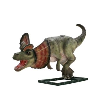 Dinosaurier Dilophosaurus mittel lebensgroß