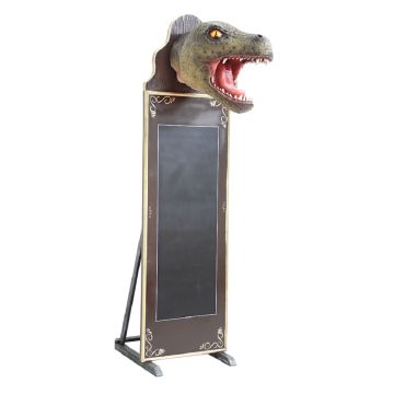 TRex Kopf Angebotstafel lebensgroß