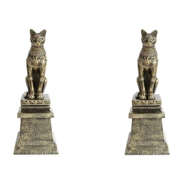 Pharaos Tempel Katzen auf Säulen lebensgroß
