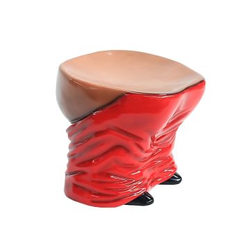 Hocker Hintern mit Rose und Herz lebensgroß