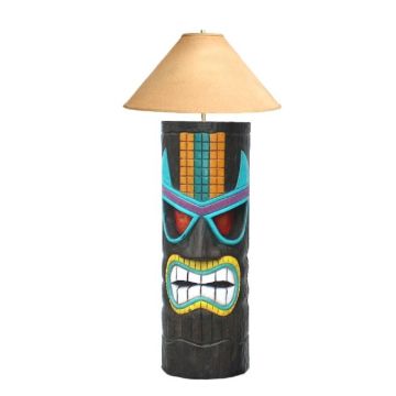 Tiki Masken Lampe 1 lebensgroß