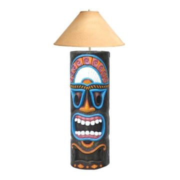 Tiki Masken Lampe 3 lebensgroß