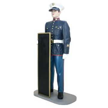 amerikansicher Marine Angebotstafel lebensgroß