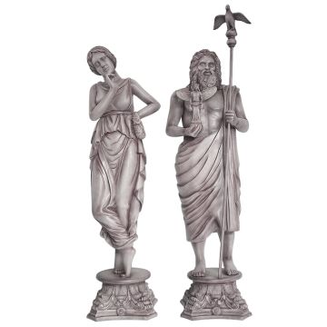 Zeus und Aphrodite Griechische Statuen Granit lebensgroß