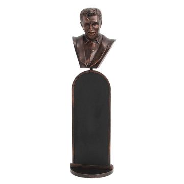 bronze Elvis Büste Angebotstafel lebensgroß