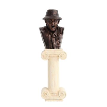 Jake Blue Büste Bronze auf Säule lebensgroß
