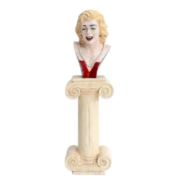 Marilyn Büste auf Säule lebensgroß