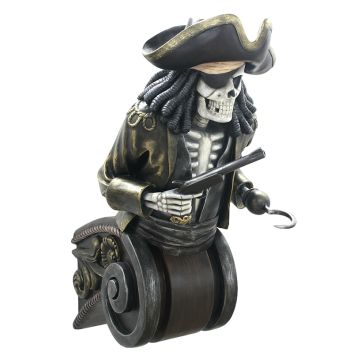 Piratenskelett Oberkörper auf Kapitell lebensgroß