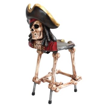 Piratenskelett Stuhl lebensgroß