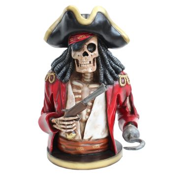 Piratenskelett Oberkörper rot lebensgroß