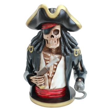 Piratenskelett Oberkörper schwarz lebensgroß