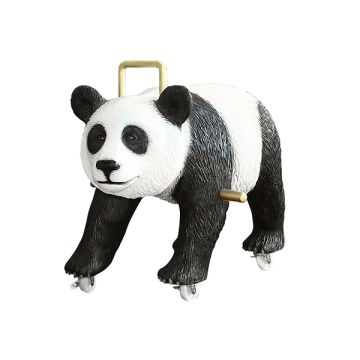 Pandabär auf Rädern Kinderspielzeug lebensgroß