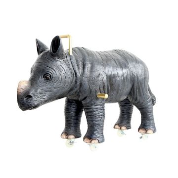 Nashorn auf Rädern Kinderspielzeug lebensgroß