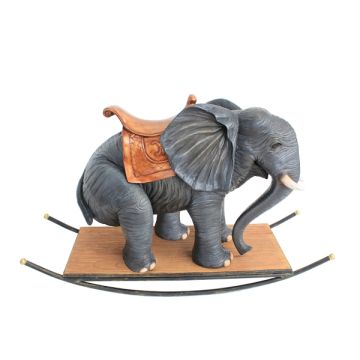 Elefant mit Sattel Schaukel verkleinert
