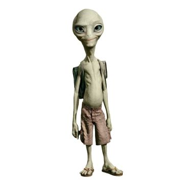 Alien Paul lebensgroß