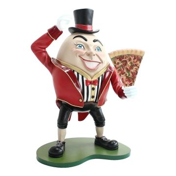 Humpty Dumpty Hut auf mit Pizza lebensgroß