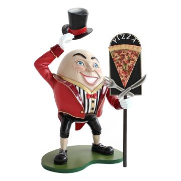 Humpty Dumpty Hut ab mit Pizzatafel lebensgroß