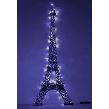 Eiffelturm groß mit Lichtern verkleinert